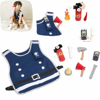 Žaislinė ugniagesio apranga vaikams | Su priedais 8 vnt. | Classic World CW50585